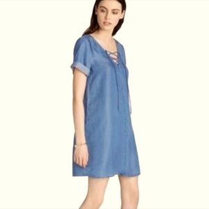 Lucky Brand Chambray short sleeve dress size medium